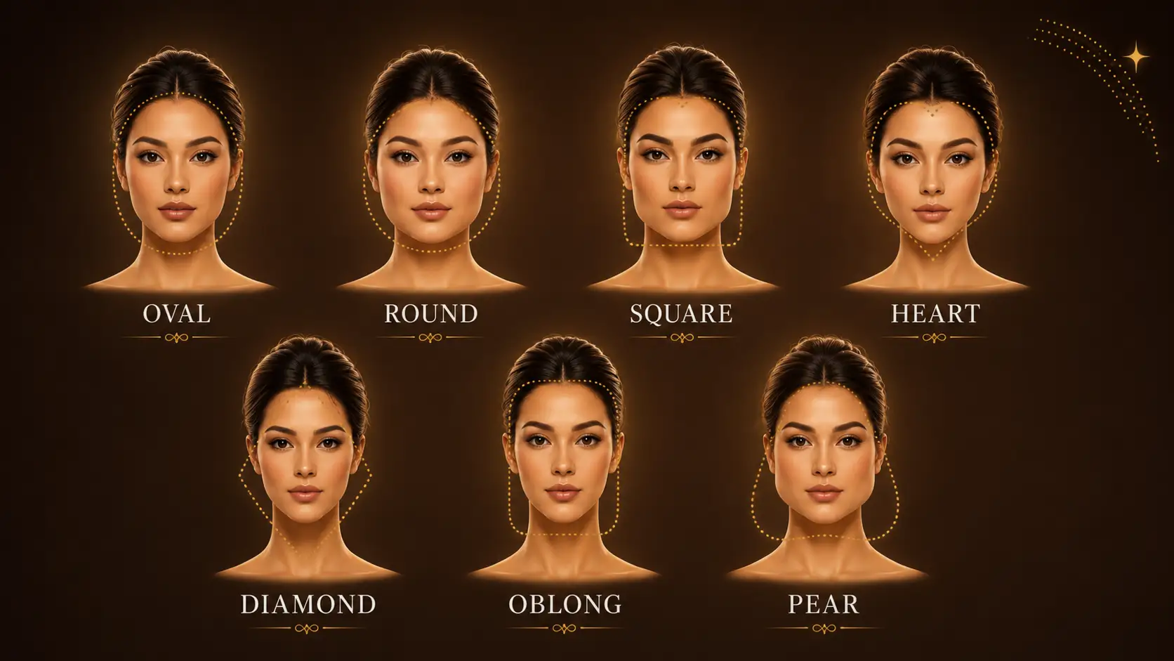 Female face shapes guide — 7 types of female face shapes with hairstyles for women