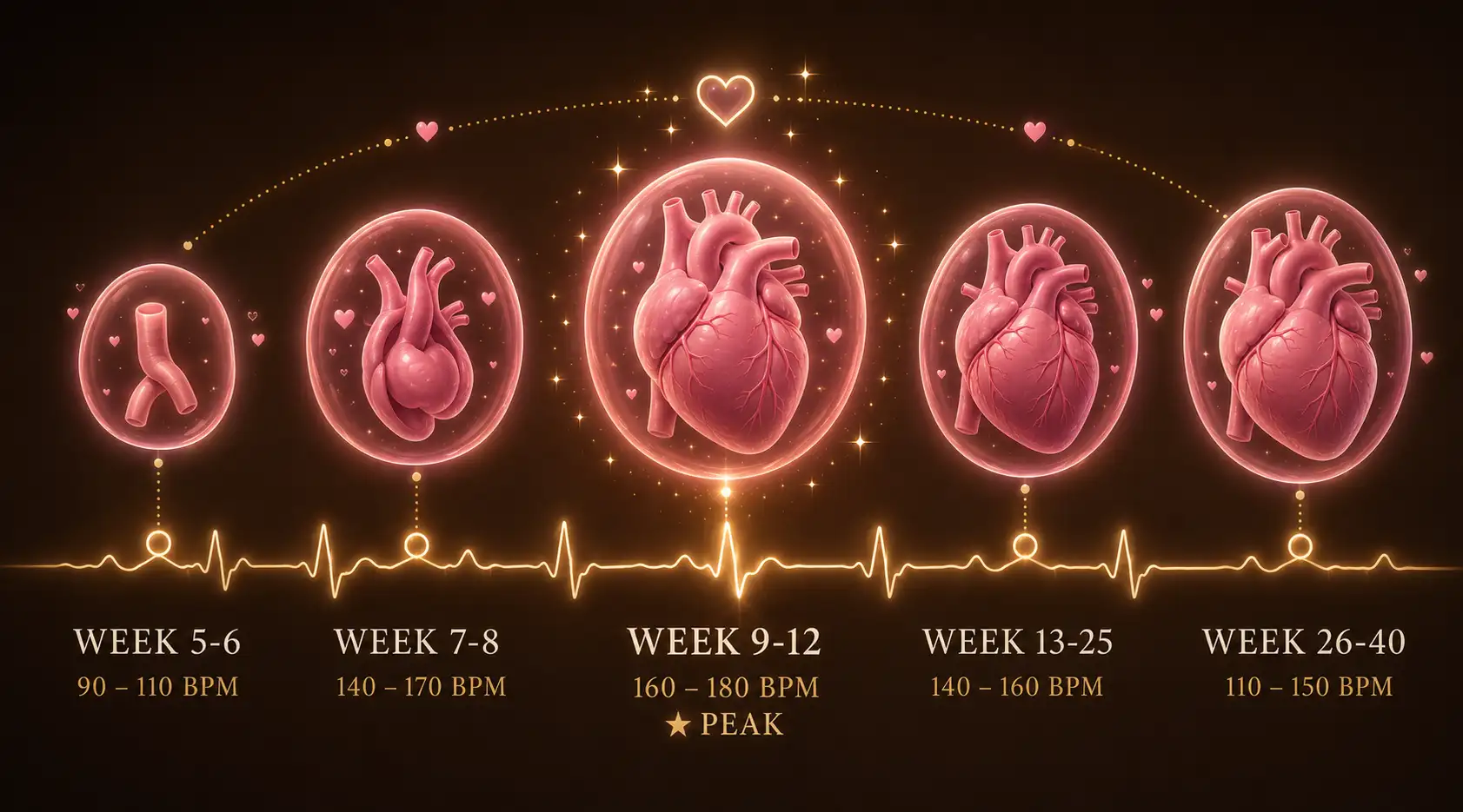 Pregnancy trimester guide showing first second and third trimester baby development and mother changes