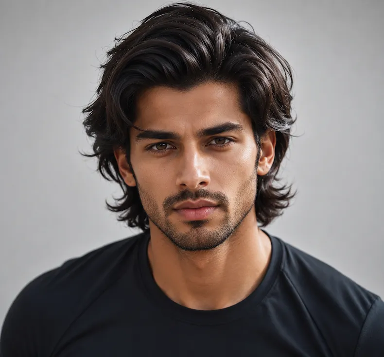 Flow Hockey male hairstyle on model