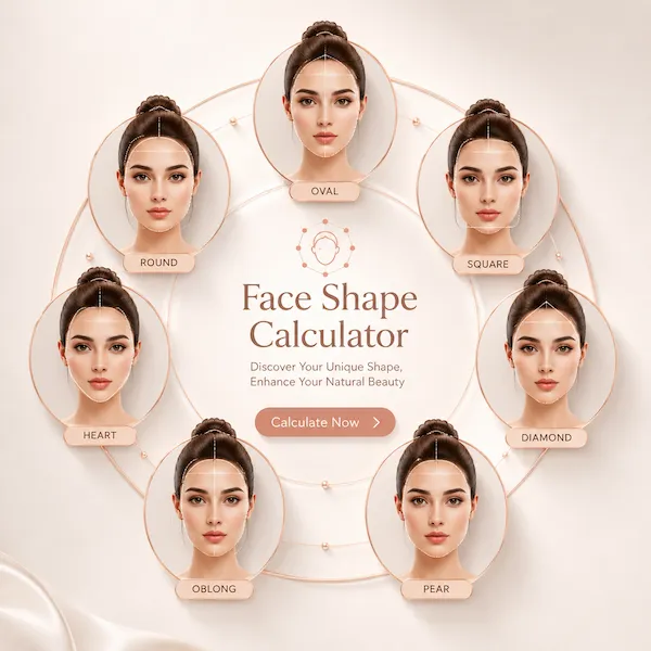 Face shape calculator female — 7 female face shapes oval round square heart diamond oblong pear