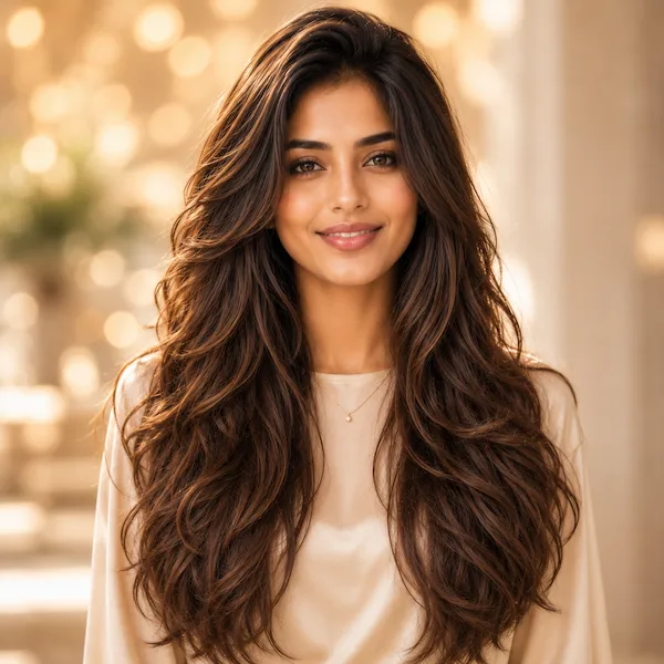 AI hairstyle changer for women hero long hair model